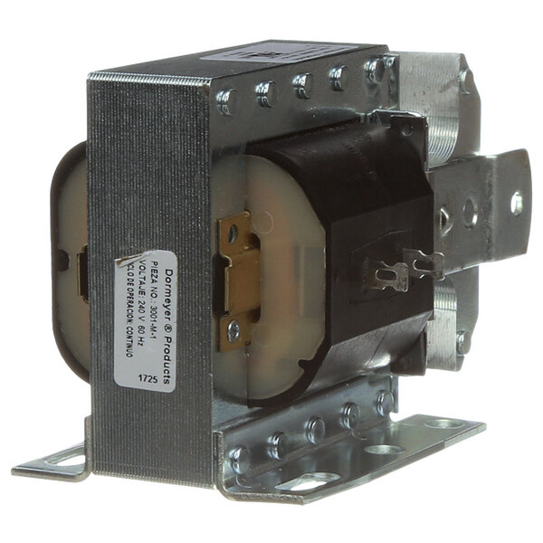 A Stero drain solenoid with a metal housing.