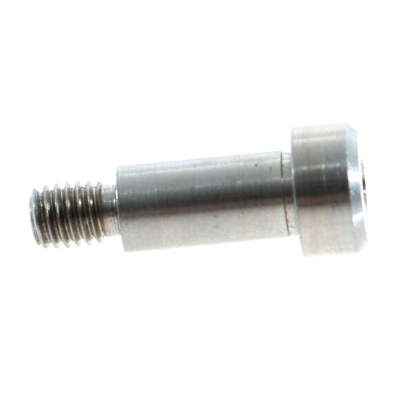 A close-up of a stainless steel Pitco lock pin.