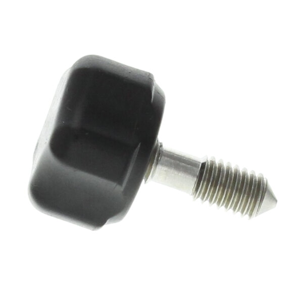 A black plastic Globe X5C21 knob attachment with a silver screw.
