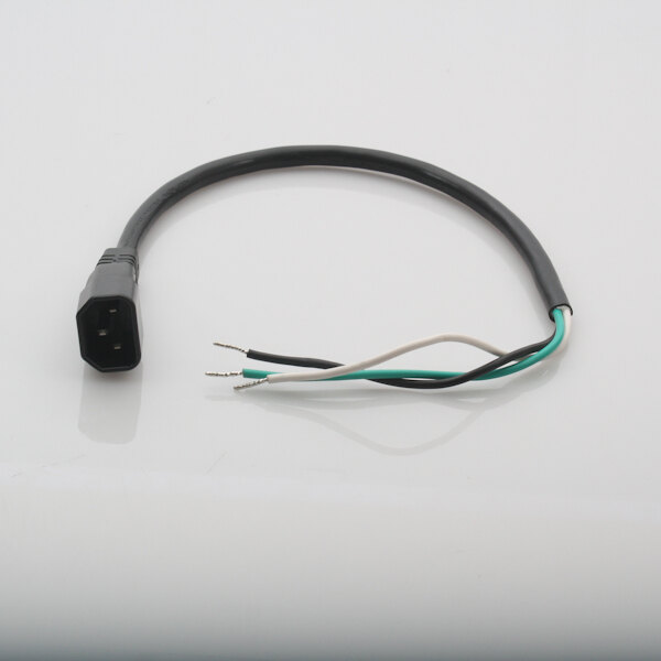 A black Pitco electrical cord with green and white wires and a connector.