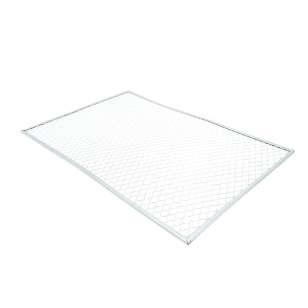 A silver wire mesh filter for a Silver King grille.