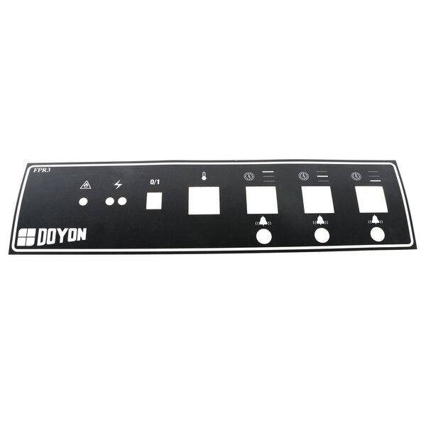 Doyon Baking Equipment ET097A Black Cover With Labels