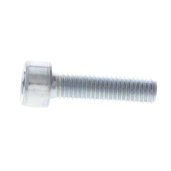 A close-up of a Univex screw with a nut on the end.