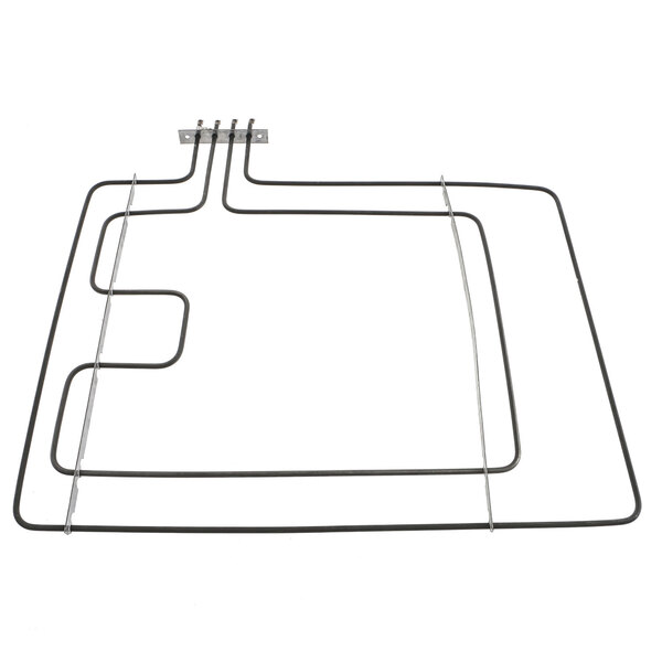 A wire frame connected to a heating element.