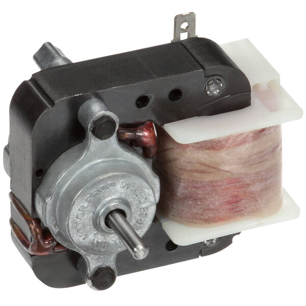 A Randell commercial refrigeration fan motor with a coil and metal wheel.