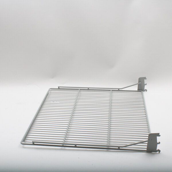 A metal cantilever shelf for a Master-Bilt refrigerator on a white background.