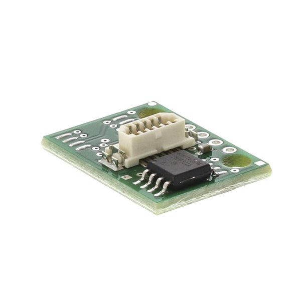 A Merrychef E4s personality module with a circuit board and microchip.