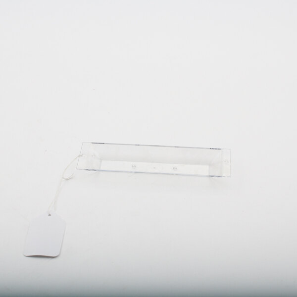 A white plastic Norlake tag with a string attached