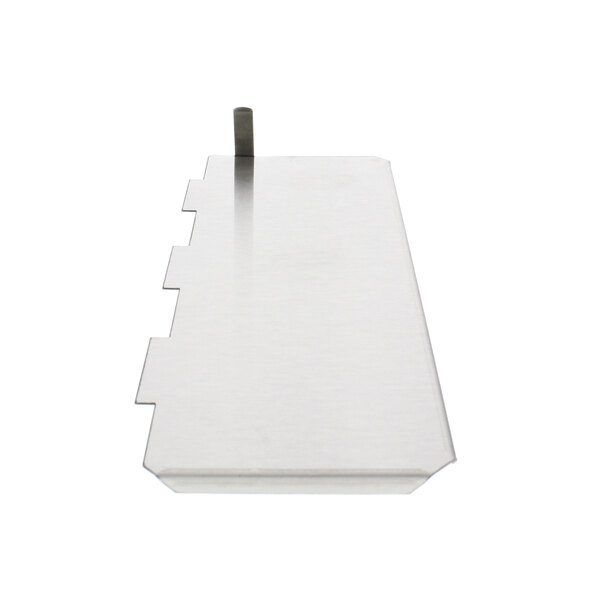 A white rectangular object with a metal rod.