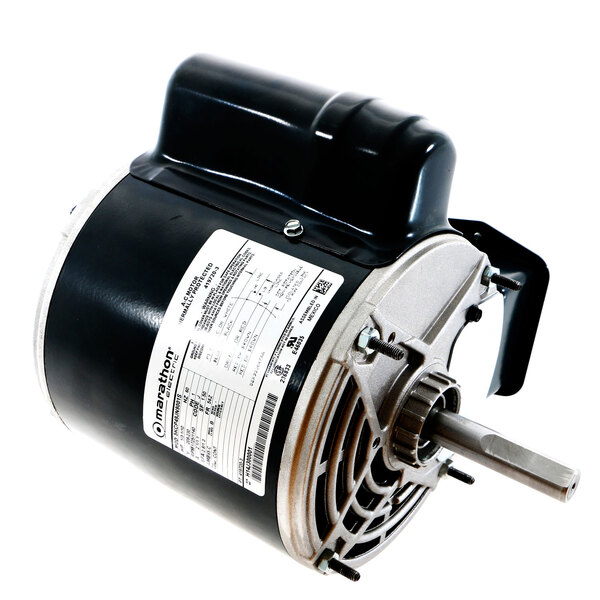 A black and silver Vulcan electric motor.