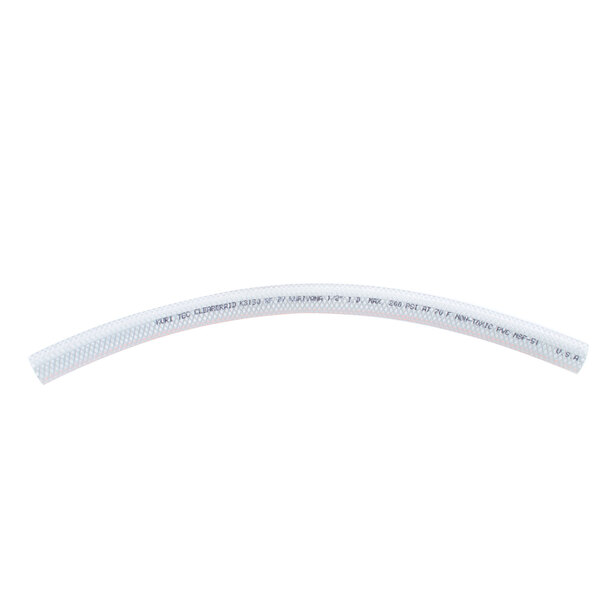 A white flexible tube with black text reading "Perlick 1/2" X 14""