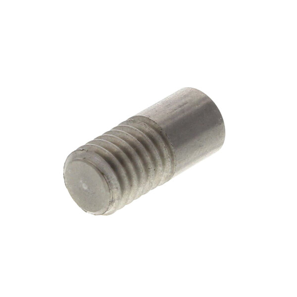 A close-up of a Groen stainless steel threaded coupling pin.