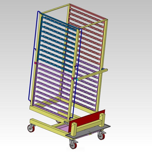Alto-Shaam UN-27970 Roll-In Pan Cart Trolley for 20-20es and 20-20esG CombiMate Models