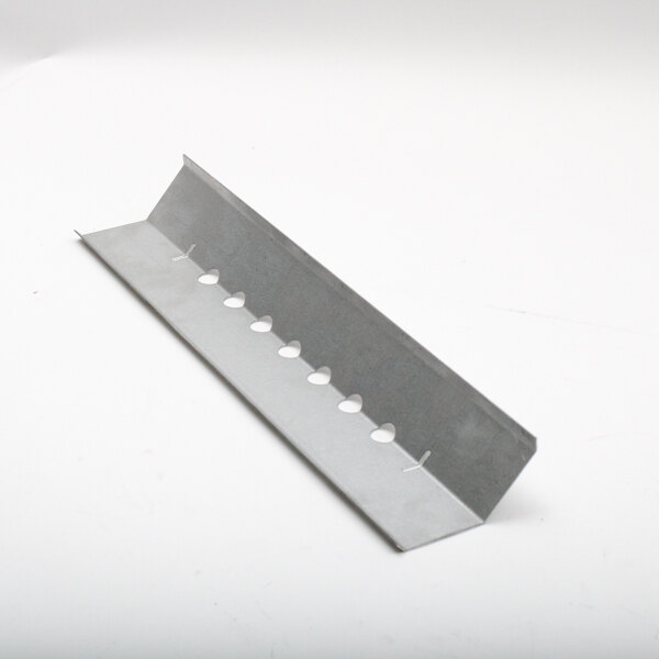 A metal strip with holes, the Bakers Pride H1044X Grease Guard.