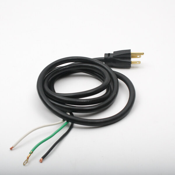 A black APW Wyott power cord with a plug