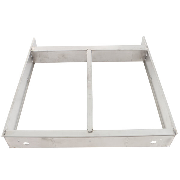 A white metal Randell frame with holes.