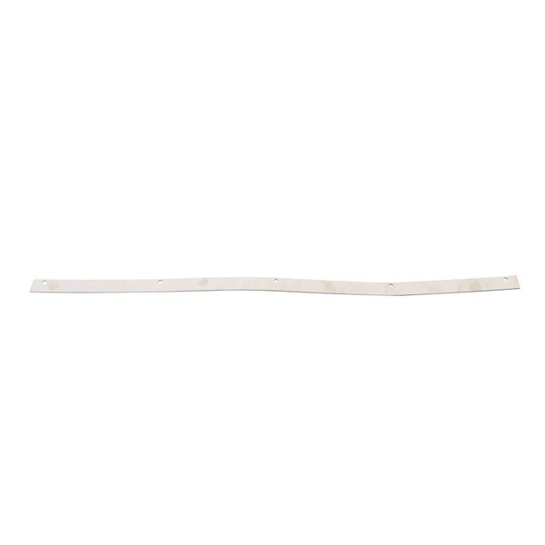 A white strip of plastic with a white background.
