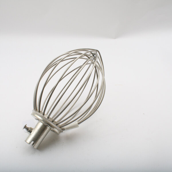 A Hobart metal wire whip with a handle.