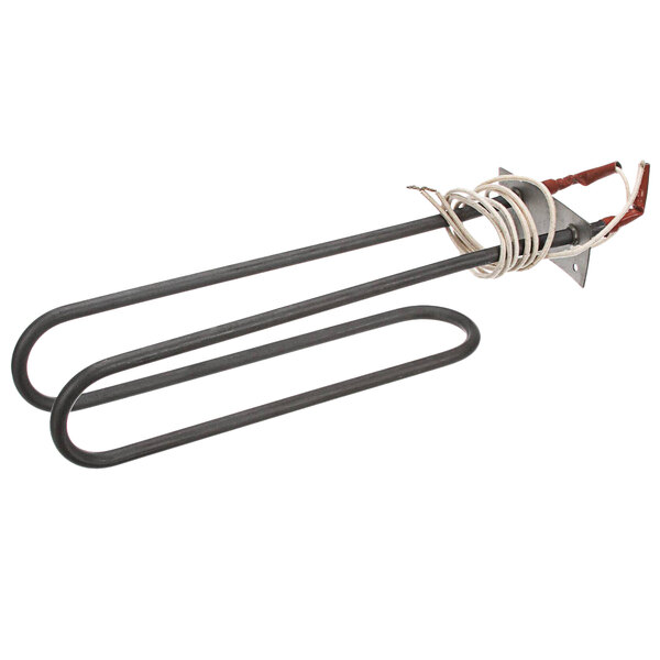 A Vulcan 208v heating element with two metal rods and wires.