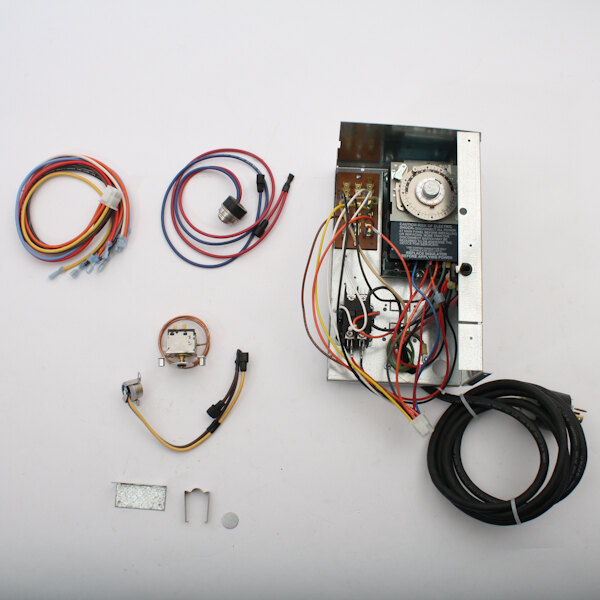 A Kelvinator commercial refrigeration control kit with wires and connectors.