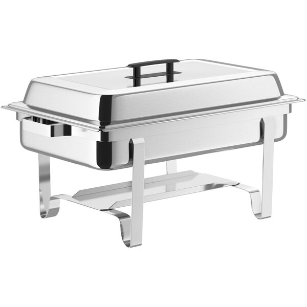 Pack 8QT Chafing Dish Buffet Set, Stainless Steel Food Warmer Set,  Rectangular Buffet Server with Tongs