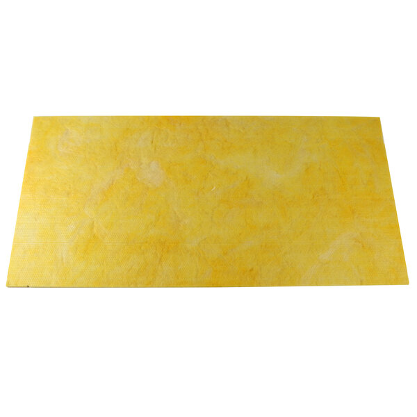 A yellow rectangular object with a white background.