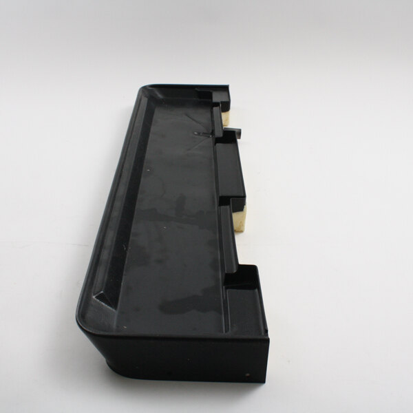 A black rectangular Cornelius drip tray with white edges.