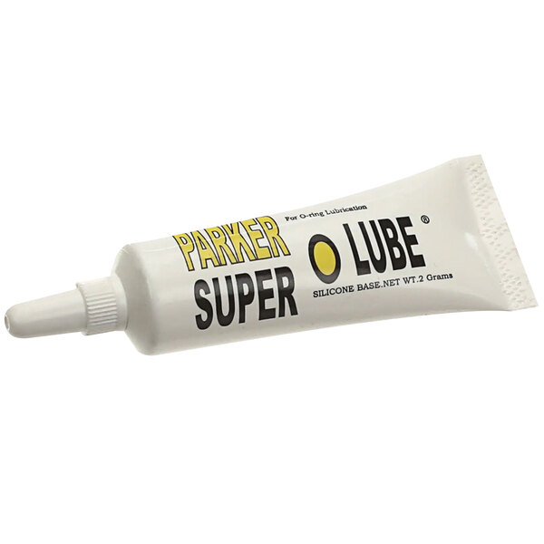 A white tube of Crown Steam Super Lube with black and yellow text.