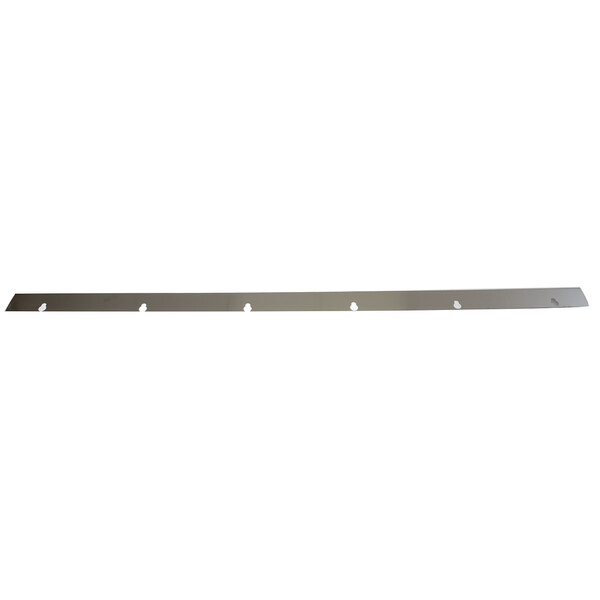 A long metal strip with holes.