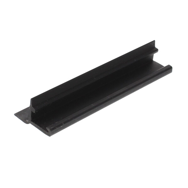 A black plastic rectangular panel clip.