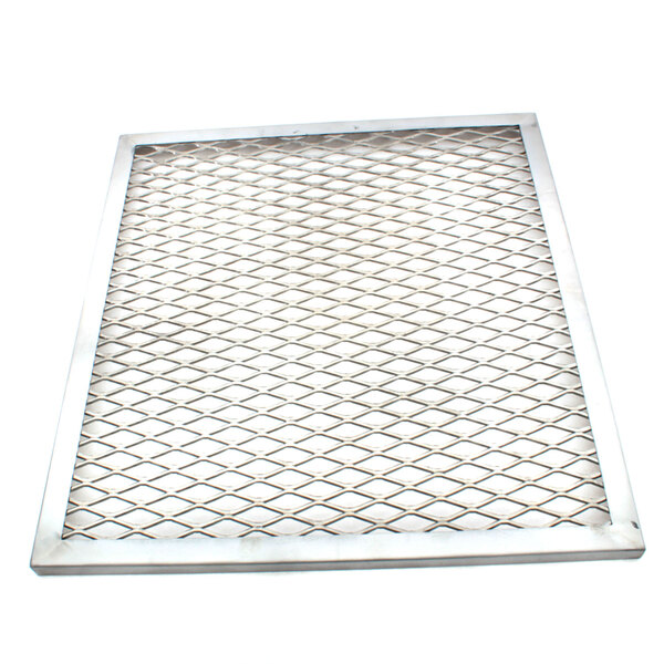 A metal grid with short legs on a white background.