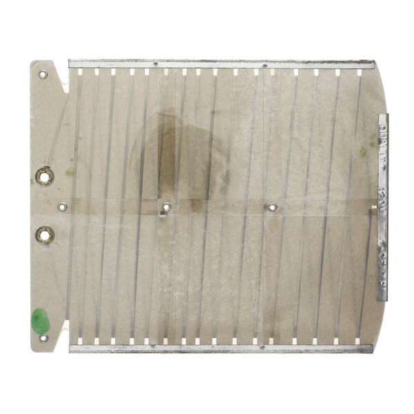 A metal plate with holes, the Cadco T25003 Element.
