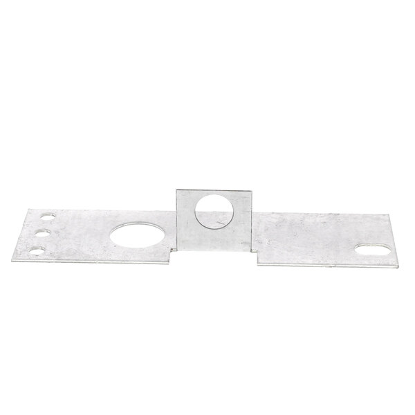 A metal bracket with holes on the side.