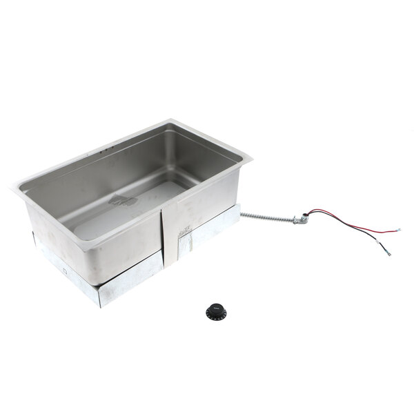 A Delfield food warmer with a plug and wires.