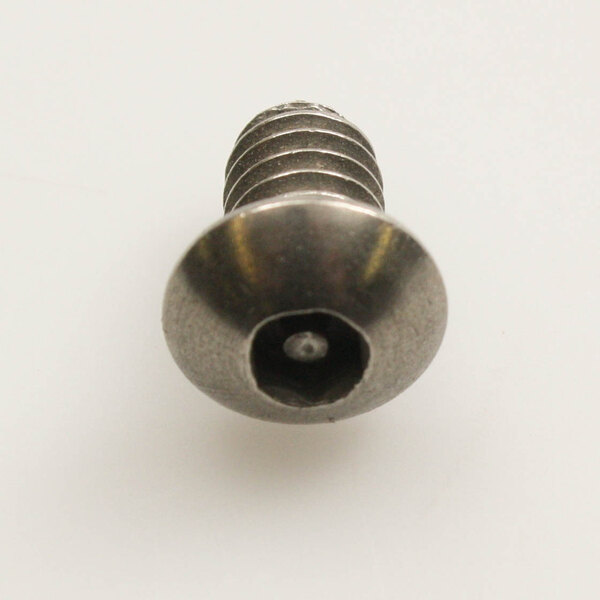 A close-up of a Hobart SC-122-52 screw with a small hole.