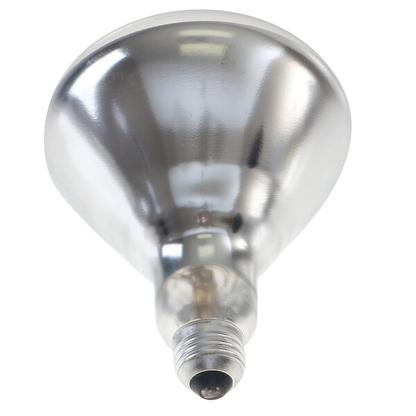 An Alto-Shaam silver lamp bulb with a screw base.