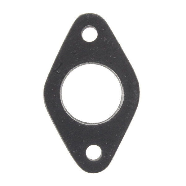 A Wolf burner spacer-riser, a black metal object with a hole.