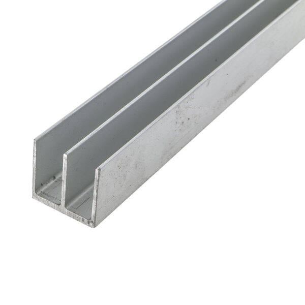 A metal beam with two long, thin strips.