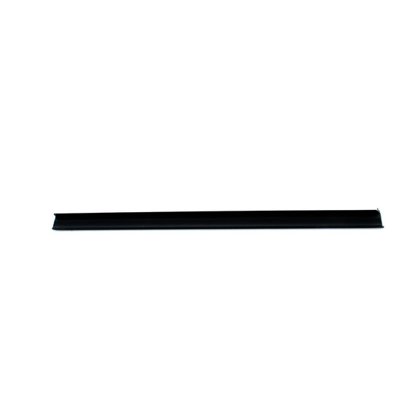 A black rectangular plastic top rail with a white background.