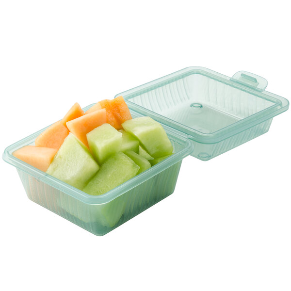 GET EC-08 4 3/4" x 4 3/4" x 3 1/4" Jade Green Customizable Reusable Eco-Takeouts Container - 24/Case