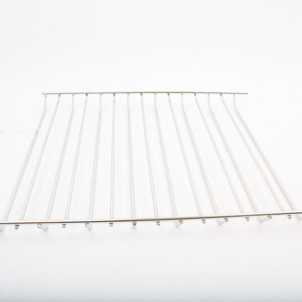 A metal wire side rack for an Alto-Shaam smoker on a white background.
