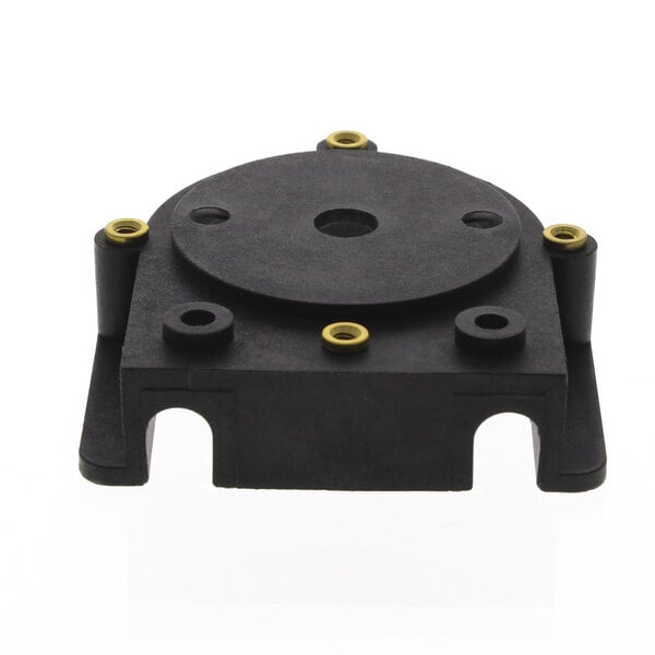 A black plastic Jackson Rear Hsg Pp Assy with yellow holes.