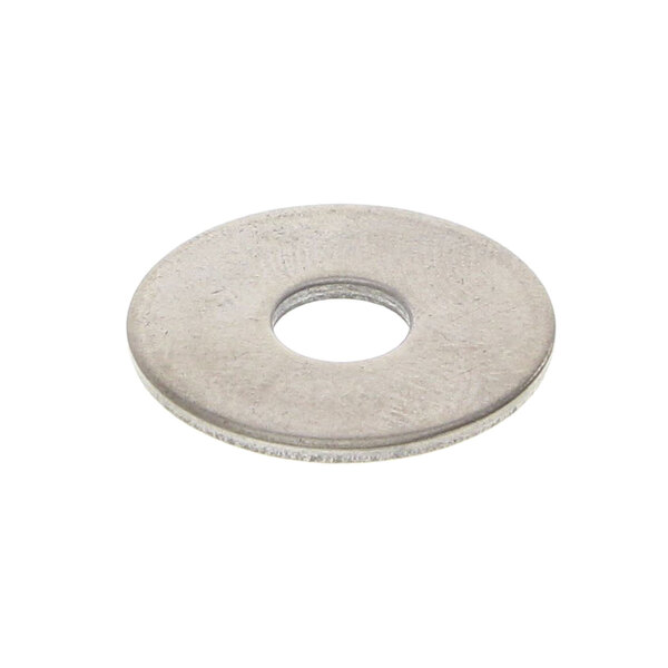 A close-up of a round metal Hobart washer.