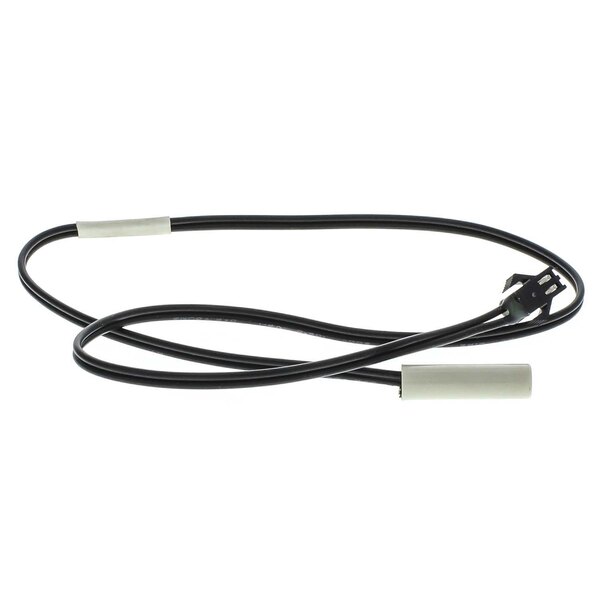 A black and white cable with a white plug attached to a Master-Bilt sensor.