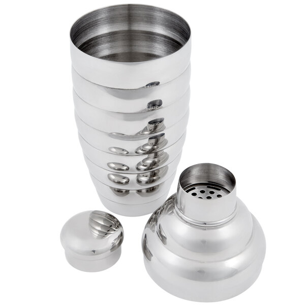 Vollrath 47612 24 oz. Stainless Steel 3Piece Cobbler Cocktail Shaker