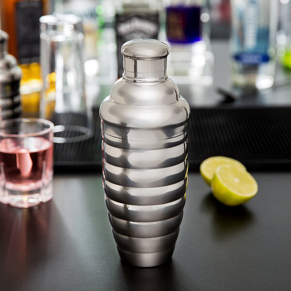 Vollrath 47612 24 oz. Stainless Steel 3Piece Cobbler Cocktail Shaker