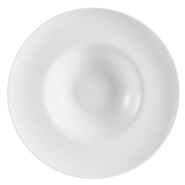CAC FDP-11 Paris French 12 oz. Bone White Round Porcelain Pasta Bowl - 12/Case