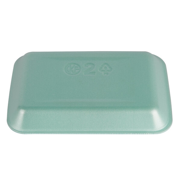 CKF 88202 (2) Green Foam Meat Tray 8 1/4" x 5 3/4" x 3/4" 500/Case