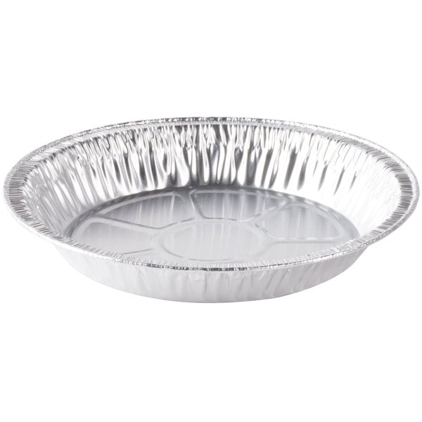 D&W Fine Pack 10918 9 Foil Pie Pan 1 1/16 Deep - 50/Pack