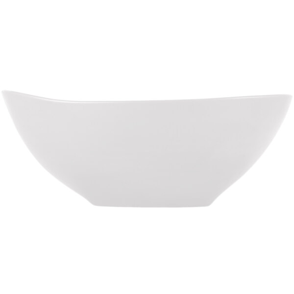 A Libbey Driftwood Satin Matte porcelain bowl with a white background.